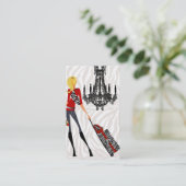 Sacoche à main Carte de visite de mode Zebra 2 (Debout devant)