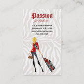 Sacoche à main Carte de visite de mode Zebra 2 (Dos)