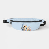 Sacoche Ceinture Petits Oiseaux Bleus Mignons (Recto)