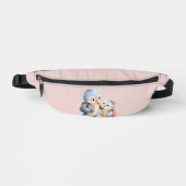 Sacoche Ceinture Petits Oiseaux Bleus Mignons (Recto)
