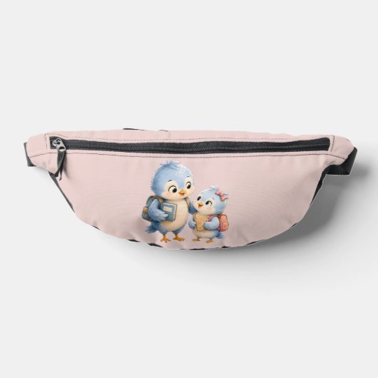 Sacoche Ceinture Petits Oiseaux Bleus Mignons (Poser)