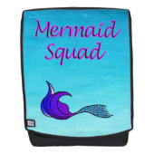 Sacoche de sirène Purple & bleu mermaid sac à dos (Devant)