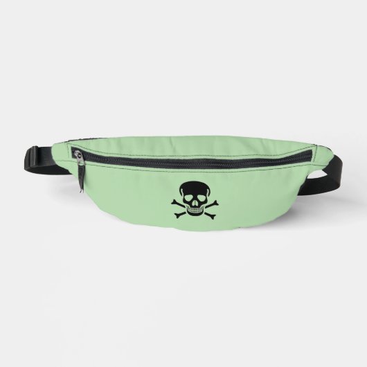 Sacoche verte Black Skull (Recto)