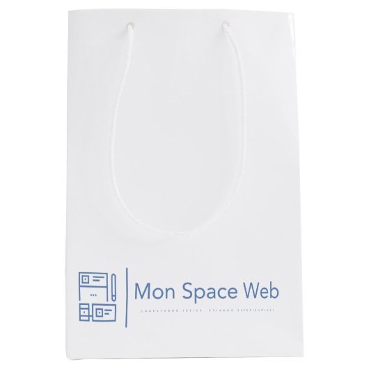 Sacola para Presente Mon Space Web Medium Cadeauzakje (Voorkant)