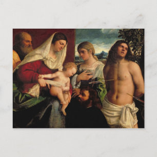 Sacra Conversation met SS. Catherine, Sebastian Briefkaart