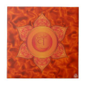 Sacral Chakra Ceramic Tile Tegeltje (Voorkant)