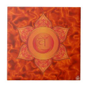 Sacral Chakra Ceramic Tile Tegeltje