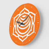Sacral Chakra Energy Horloge murale (Angle)