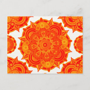 Sacral Chakra Mandala Briefkaart