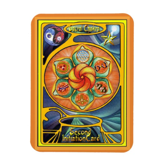 Sacral Chakra Mandala Magneet (Verticaal)