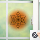 Sacral Chakra Raamsticker (Huis)
