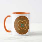 Sacral Chakra Shadow Mandala Mug Deux Tons (Gauche)