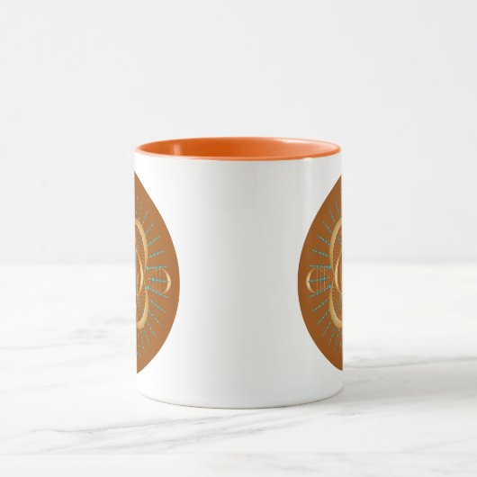 Sacral Chakra Shadow Mandala Two Tone Mok (Midden)