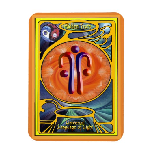 Sacral Chakra - Verborgen waarheid Magneet (Verticaal)