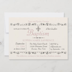 Sacrament Estémé Invitation Religieuse (Rose)