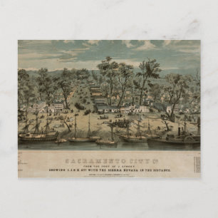 Sacramento 1850 briefkaart