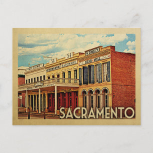 Sacramento Briefkaart California Vintage Travel