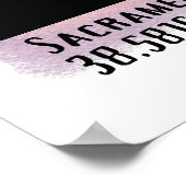 Sacramento CA City Skyline Poster (Hoek)