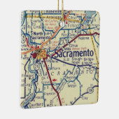Sacramento CA map Keramisch Ornament (Rechts)