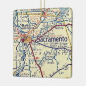 Sacramento CA map Keramisch Ornament (Links)