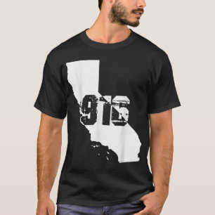Sacramento California 916 Area Code T-shirt