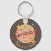 Sacramento California accessoire souvenir Sleutelhanger (Achterkant)
