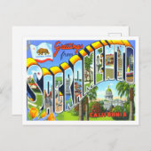 Sacramento, California  Big Letters Briefkaart (Voorkant / Achterkant)