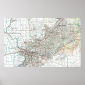 Sacramento California Map (1994) Poster (Voorkant)