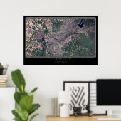 Sacramento California Satellite Poster Map (Thuiskantoor)