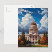 Sacramento California State Capitol Briefkaart (Voorkant / Achterkant)