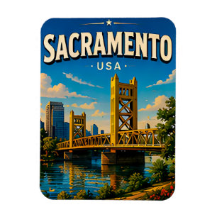 Sacramento California Tower Bridge Magneet
