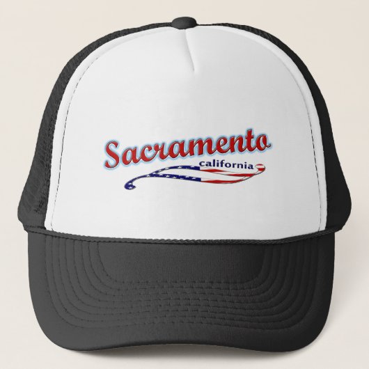 Sacramento California Trucker Hat Pet (Voorkant)