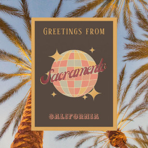 Sacramento California vacances Retro Carte postale
