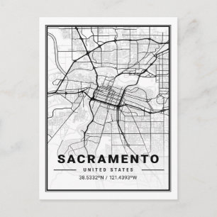 Sacramento California, Verenigde Staten: reisstadk Briefkaart