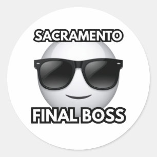 Sacramento Californie Boss Final Autocollant Cool