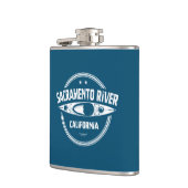 Sacramento, Californië Kayaking Heupfles (Links)