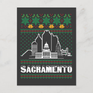 Sacramento Californië Lelijke Kerstmis Briefkaart