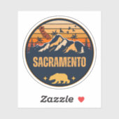 Sacramento, Californië Sticker (Vel)