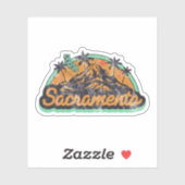 Sacramento, Californië Sticker (Vel)