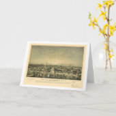 Sacramento, carte panoramique de CA - 1850 (Fleur jaune)