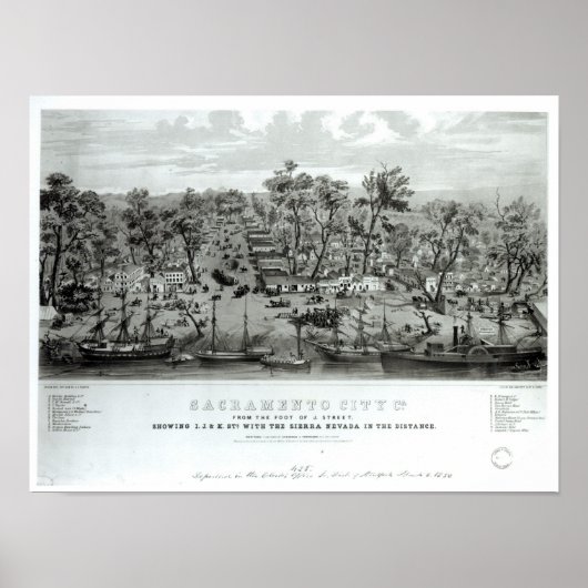 Sacramento City, California Poster (Voorkant)