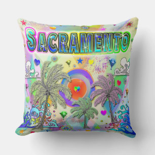 Sacramento Deep Dream Pillow Kussen