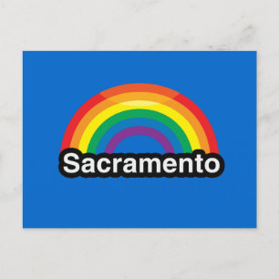 SACRAMENTO LGBT PRIDE RAINBOW BRIEFKAART