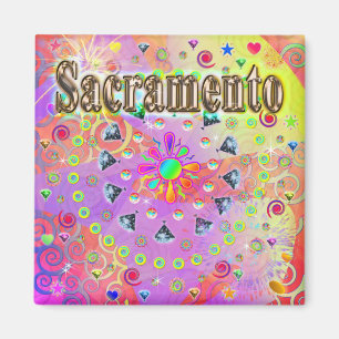 Sacramento Lucky Golden Magnet Magneet