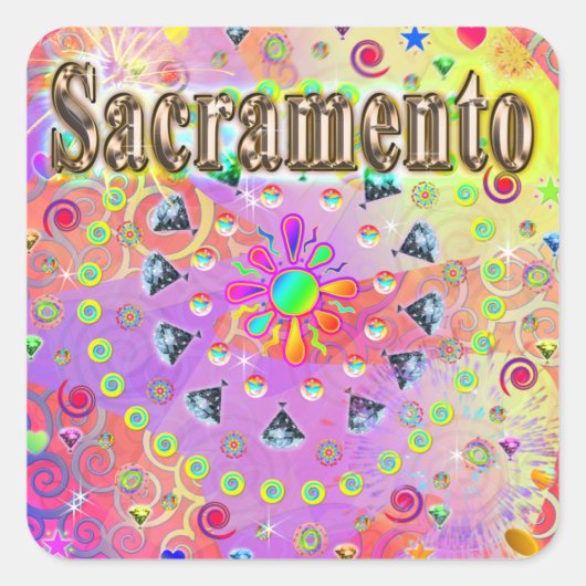 Sacramento Lucky Golden Sticker (Devant)
