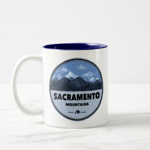 Sacramento Mountains New Mexico Kamperen Tweekleurige Koffiemok