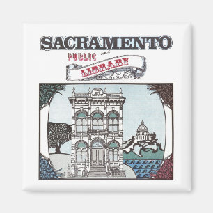 Sacramento Public Library Magnet Magneet