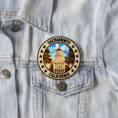 Sacramento Ronde Button 7,6 Cm (In situ)