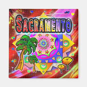 Sacramento Tropical Friends Magnet Magneet
