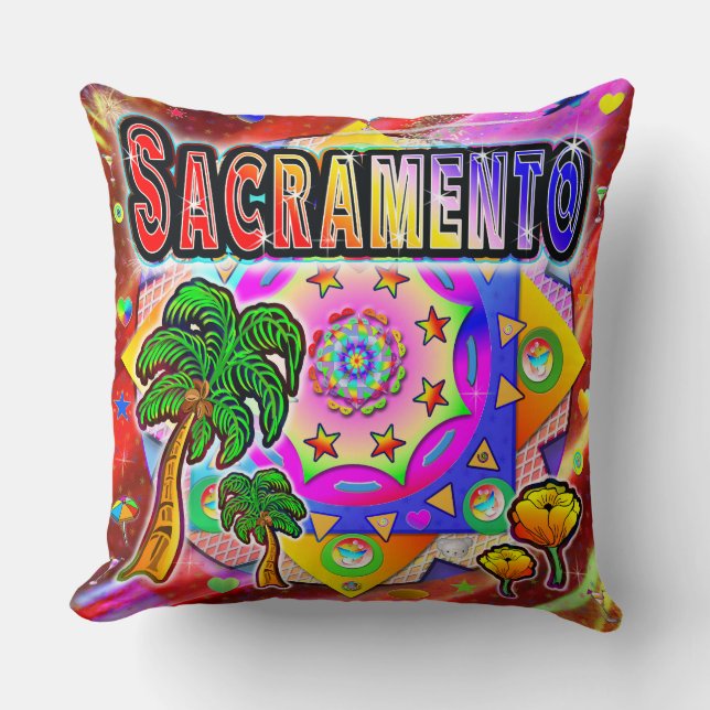 Sacramento Tropical Friends Pillow Kussen (Voorkant)